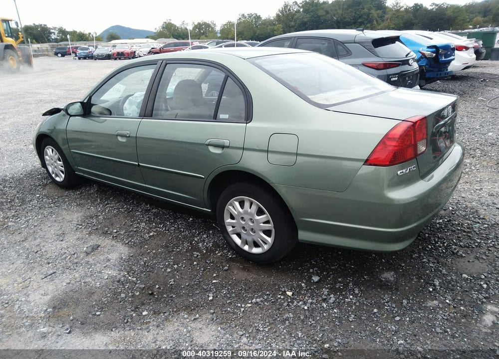 2004 HONDA CIVIC VIN: 1HGES16594L016101