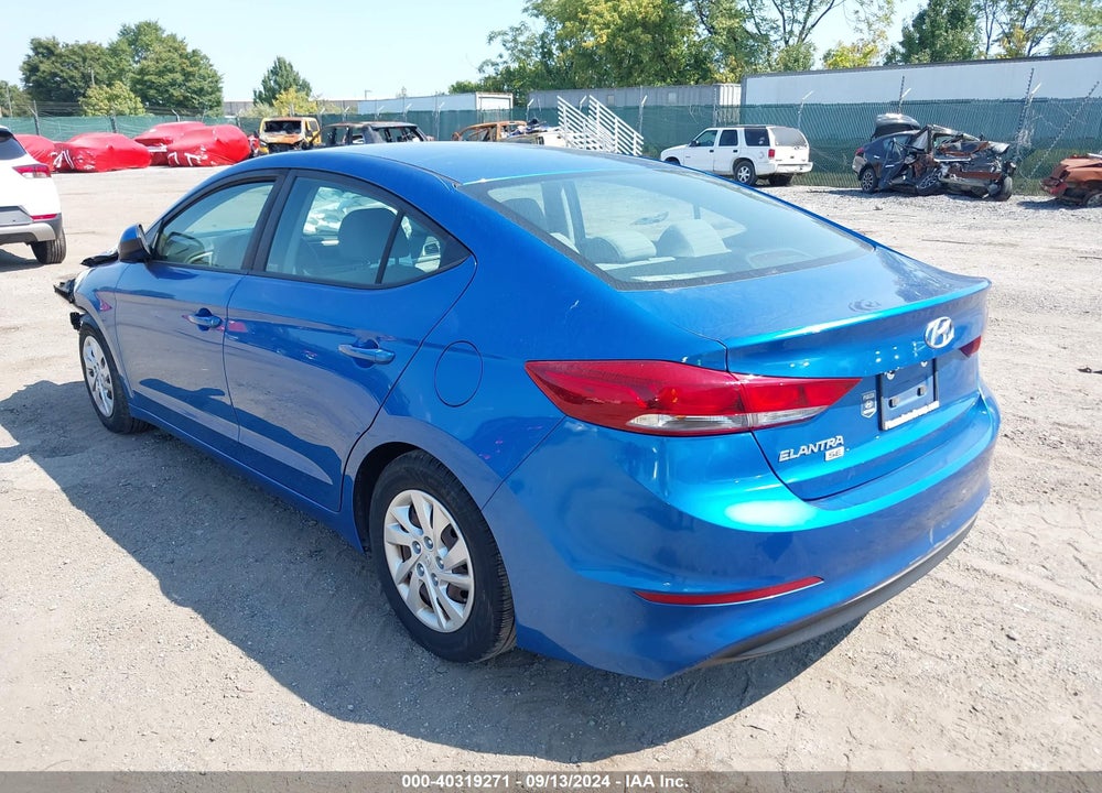 2018 HYUNDAI ELANTRA SE VIN: 5NPD74LF9JH329708