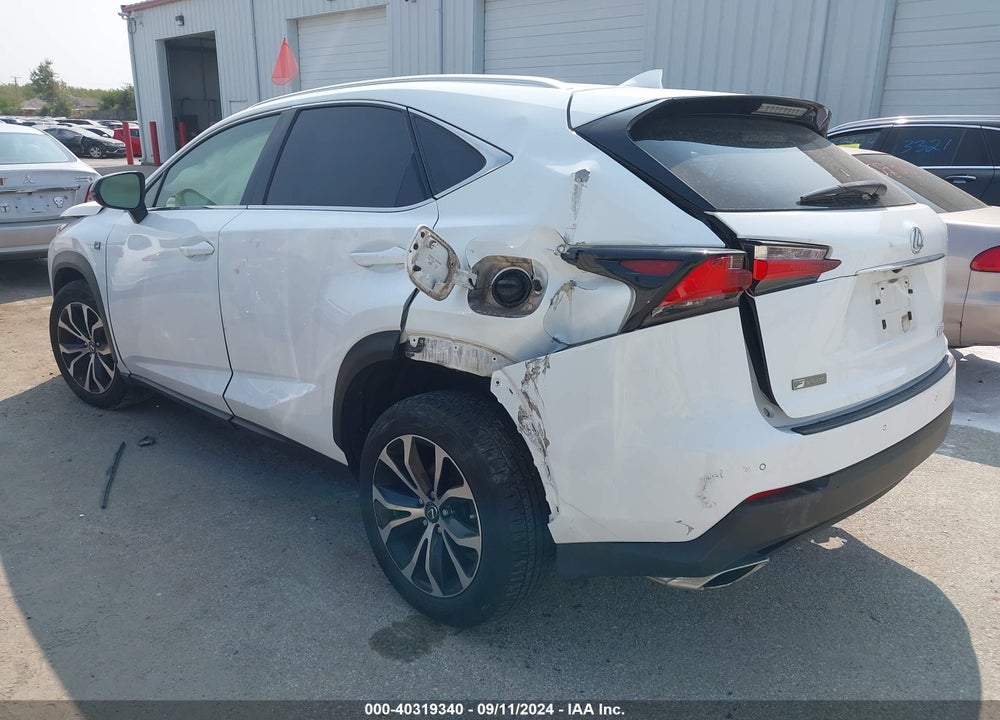 2017 LEXUS NX 200T F SPORT VIN: JTJBARBZ8H2116842