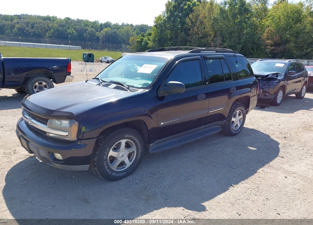 2002 CHEVROLET TRAILBLAZER LT VIN: 1GNDT13S922187832