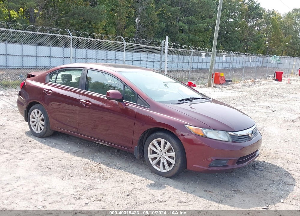 2012 HONDA CIVIC EX VIN: 19XFB2F81CE086928