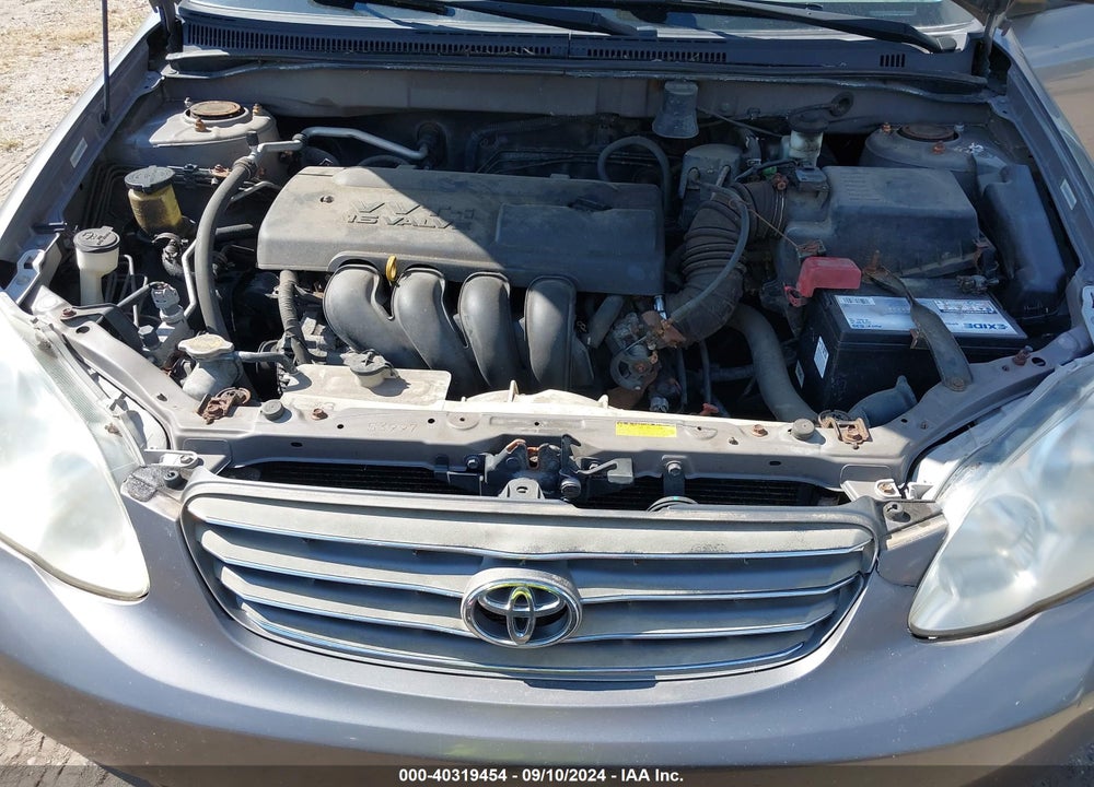 2004 TOYOTA COROLLA LE VIN: 2T1BR38E24C260315