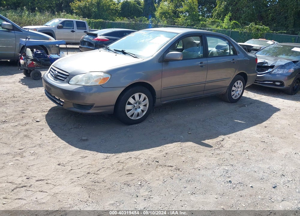 2004 TOYOTA COROLLA LE VIN: 2T1BR38E24C260315