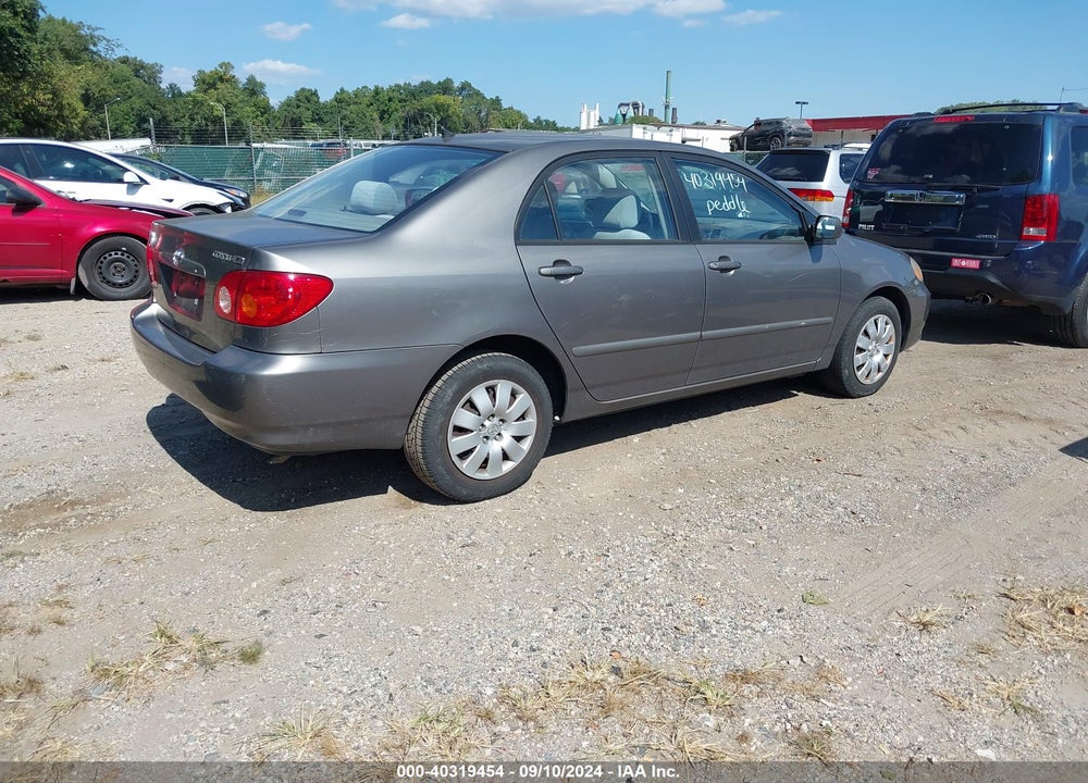 2004 TOYOTA COROLLA LE VIN: 2T1BR38E24C260315
