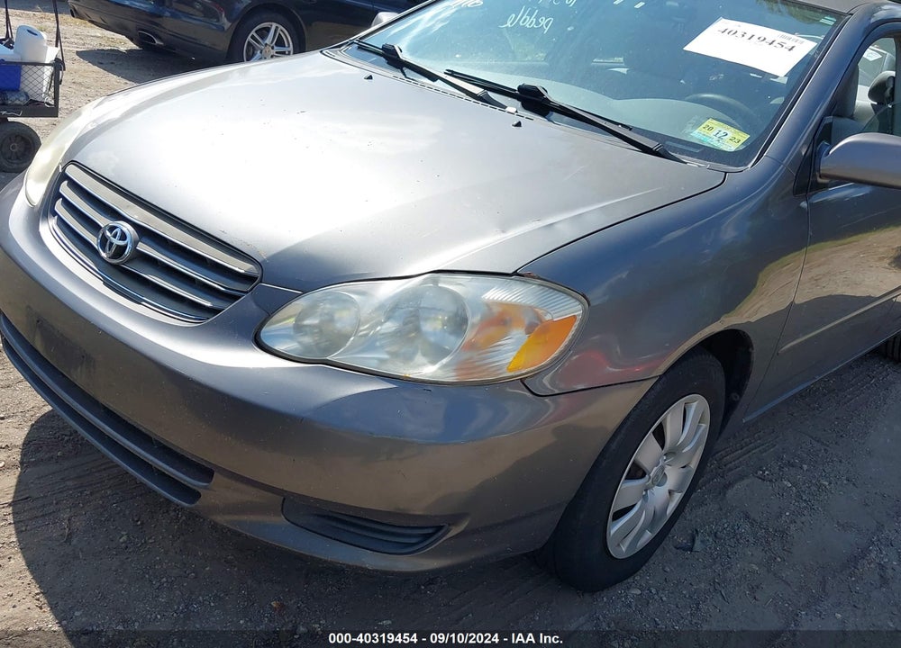 2004 TOYOTA COROLLA LE VIN: 2T1BR38E24C260315