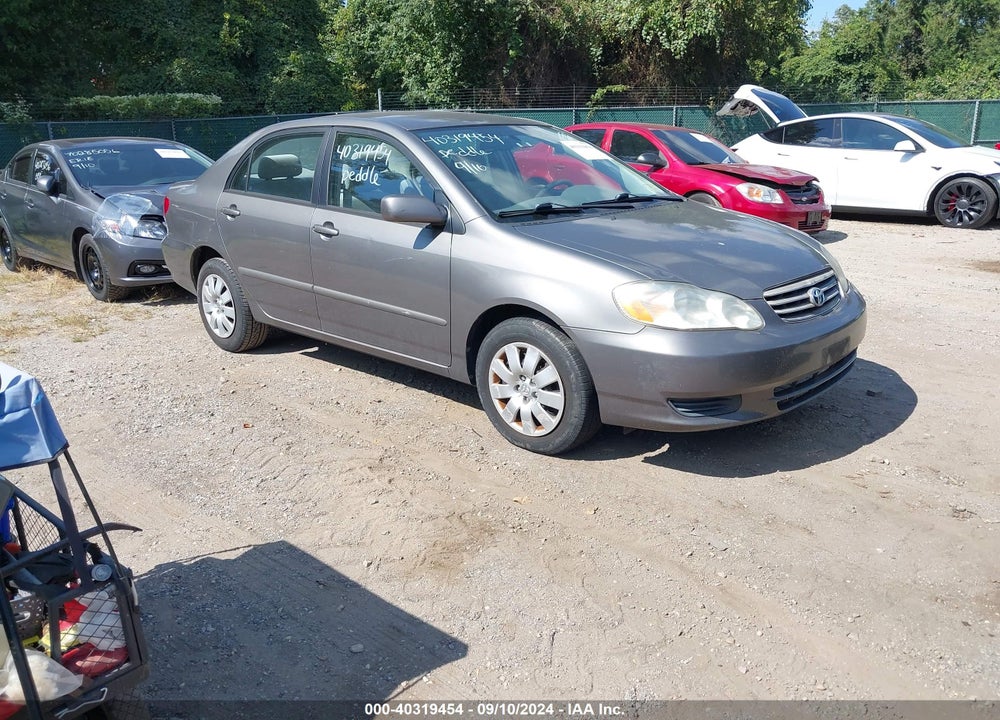 2004 TOYOTA COROLLA LE VIN: 2T1BR38E24C260315