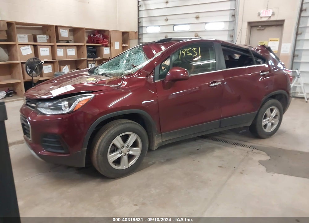 2017 CHEVROLET TRAX LT VIN: 3GNCJPSB2HL179911