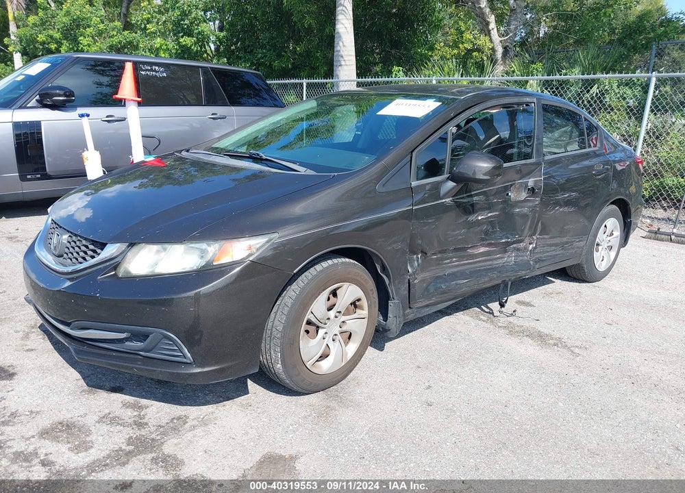 2013 HONDA CIVIC LX VIN: 19XFB2F58DE047518