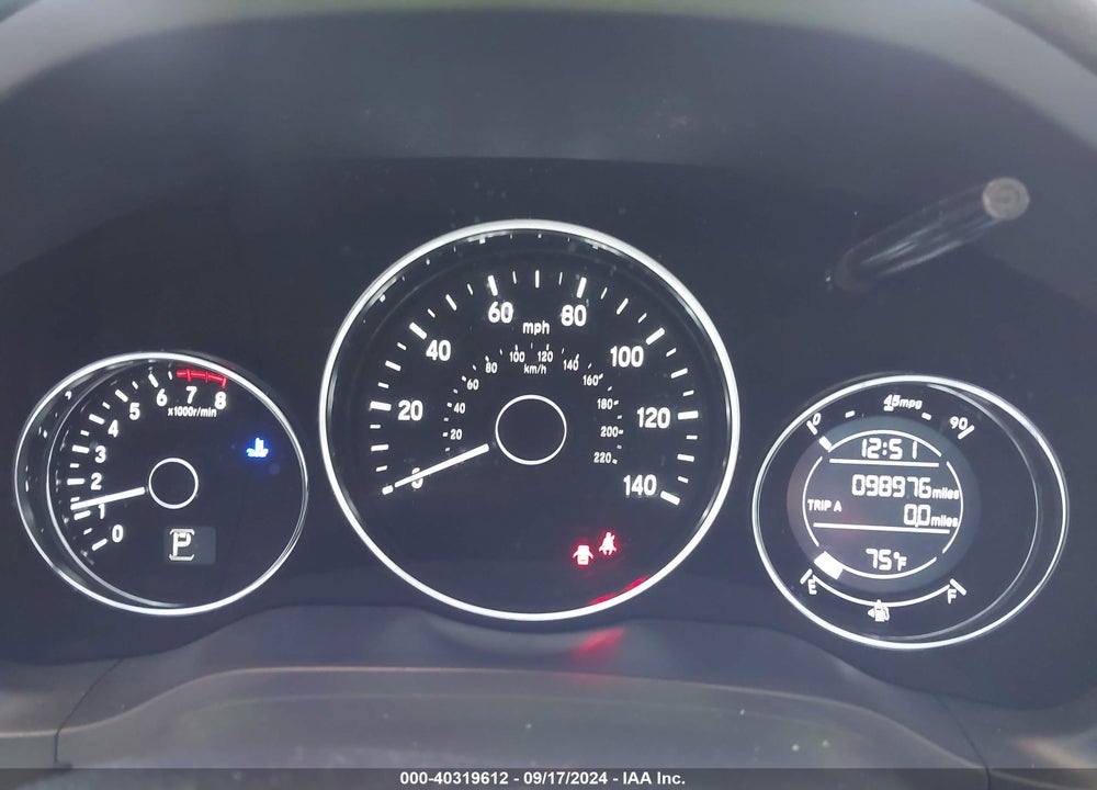 2016 HONDA HR-V EX-L VIN: 3CZRU6H79GM767380