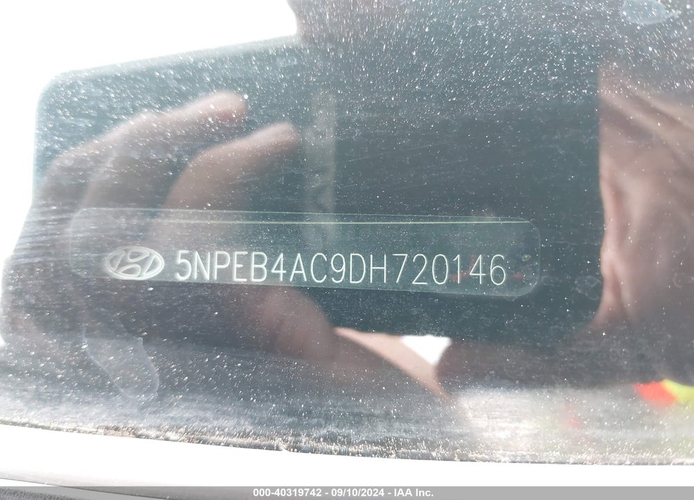 2013 HYUNDAI SONATA GLS VIN: 5NPEB4AC9DH720146