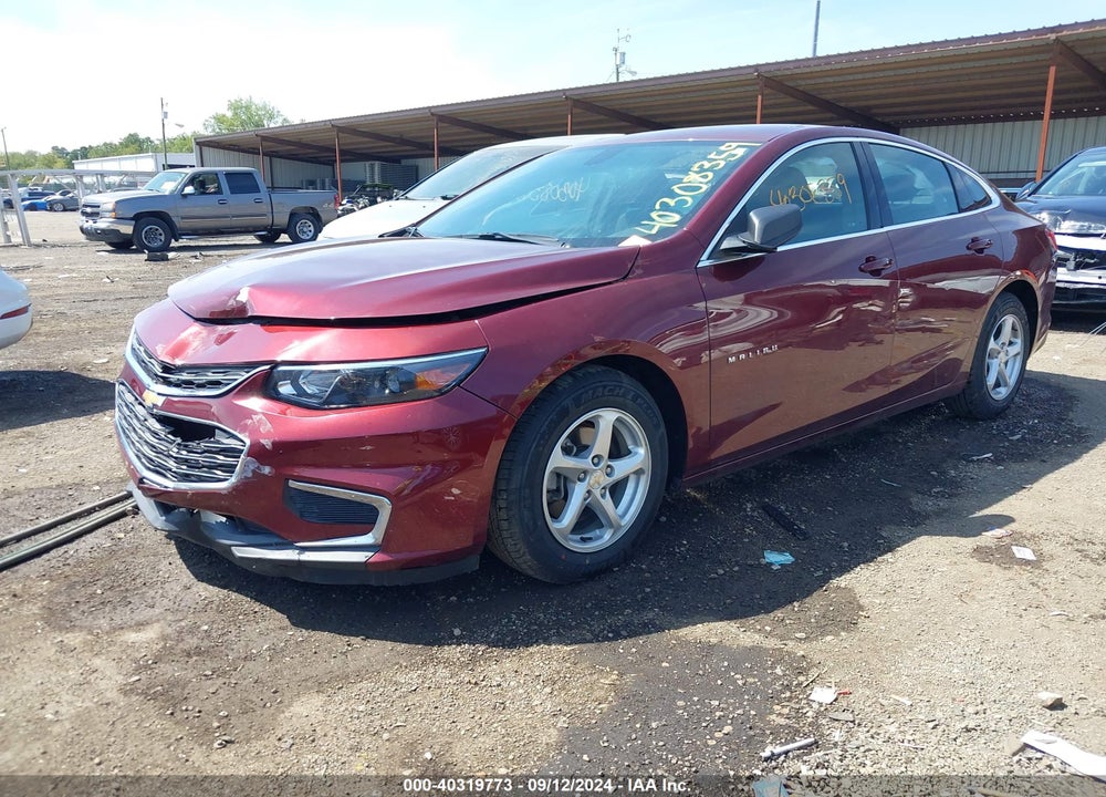 2016 CHEVROLET MALIBU LS VIN: 1G1ZB5STXGF237617
