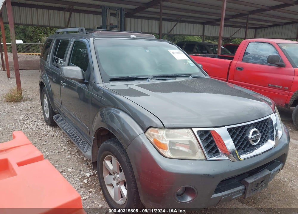 2008 NISSAN PATHFINDER SE VIN: 5N1AR18U38C600234