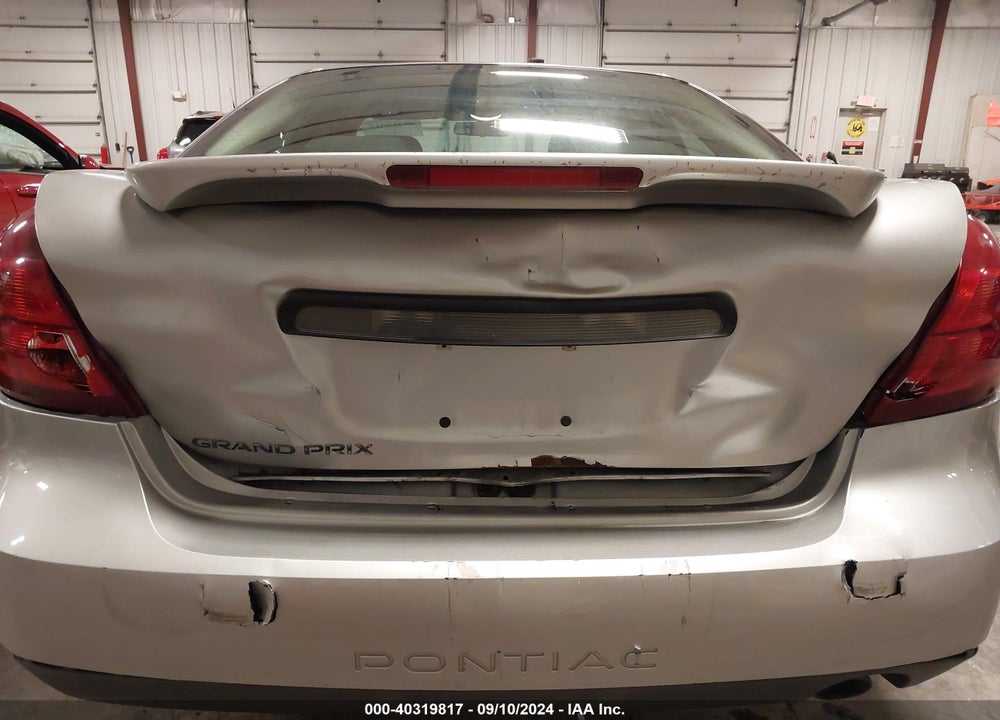2008 PONTIAC GRAND PRIX VIN: 2G2WP552681187181