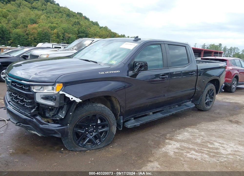 2022 CHEVROLET SILVERADO 1500 4WD SHORT BED RST VIN: 3GCUDEED5NG614883