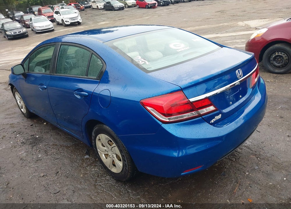 2013 HONDA CIVIC LX VIN: 19XFB2F58DE284381