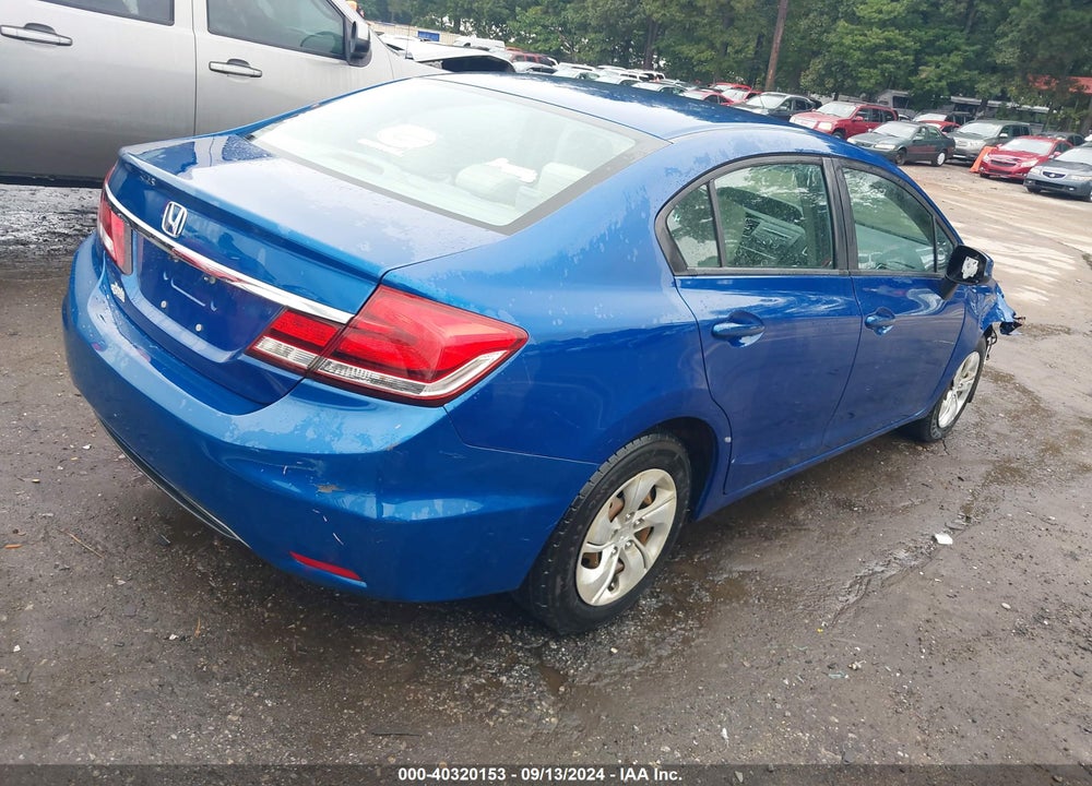 2013 HONDA CIVIC LX VIN: 19XFB2F58DE284381