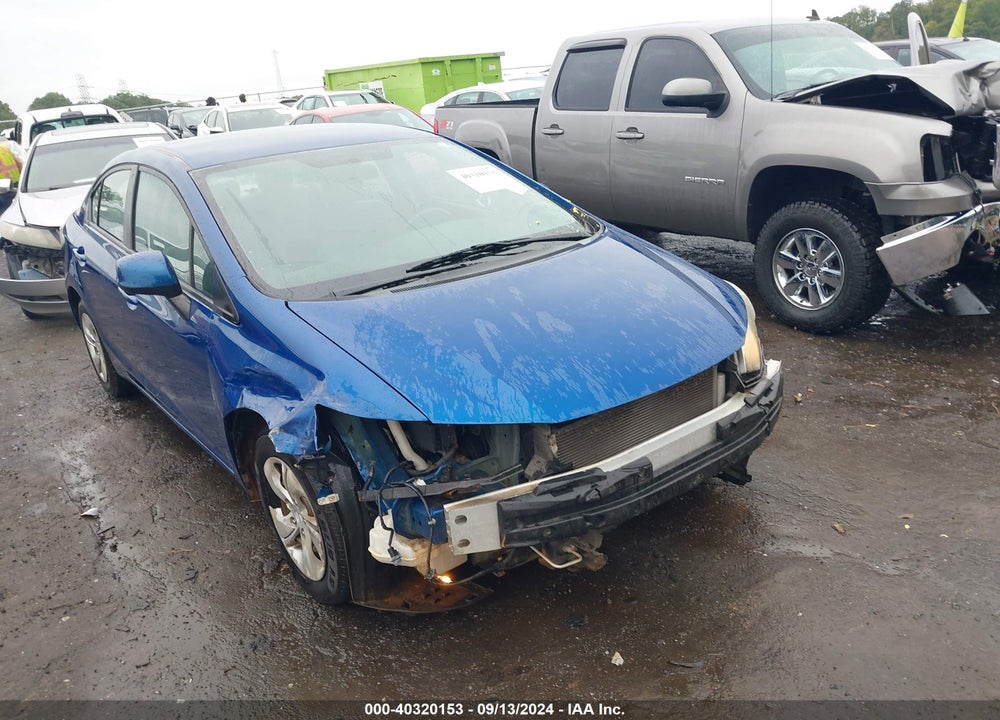 2013 HONDA CIVIC LX VIN: 19XFB2F58DE284381