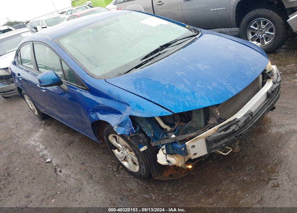 2013 HONDA CIVIC LX VIN: 19XFB2F58DE284381
