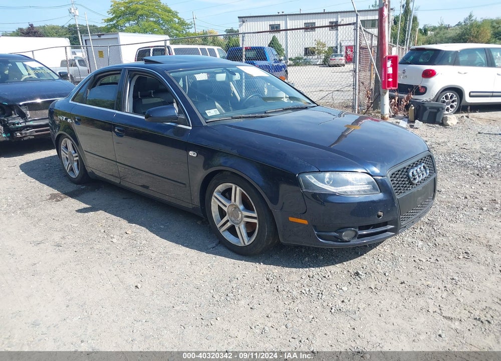 2007 AUDI A4 2.0T VIN: WAUDF78E37A039174