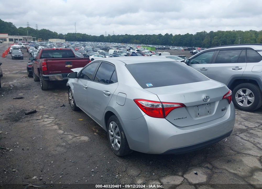 2016 TOYOTA COROLLA LE VIN: 2T1BURHE8GC634979