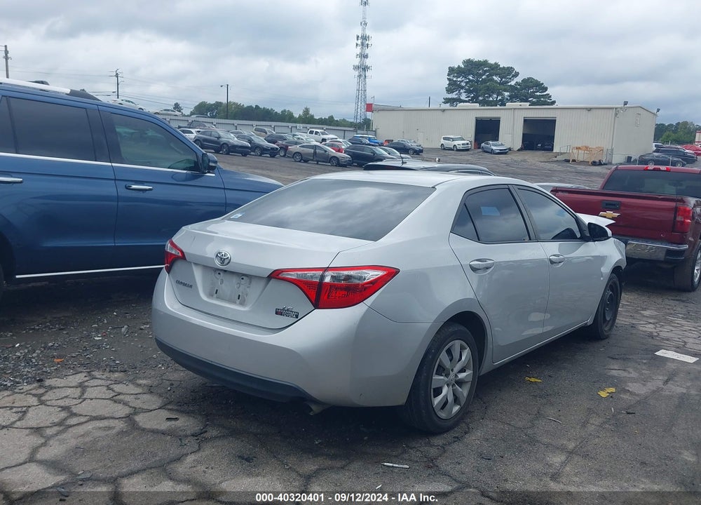2016 TOYOTA COROLLA LE VIN: 2T1BURHE8GC634979