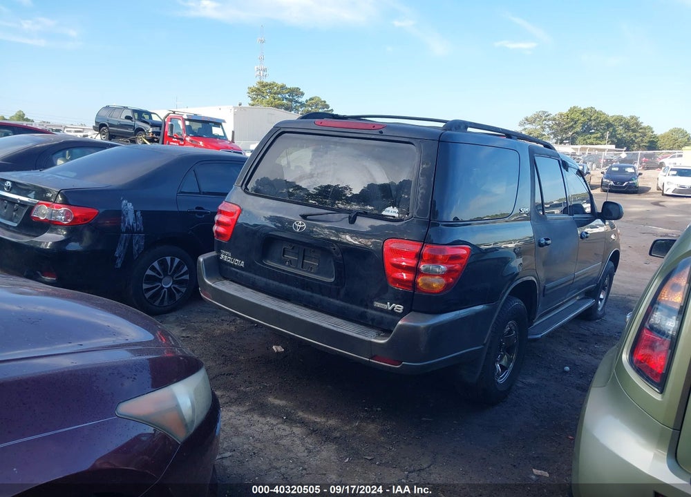 2003 TOYOTA SEQUOIA SR5 V8 VIN: 5TDZT34A63S143698