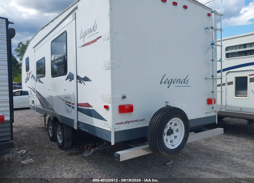 2007 PILGRIM LEGENDS CAMPER TRLR VIN: 5L4FG272871032927