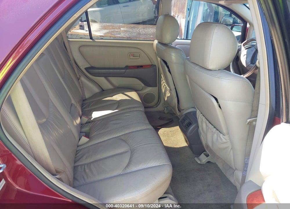 2000 LEXUS RX 300 VIN: JT6GF10U9Y0073621