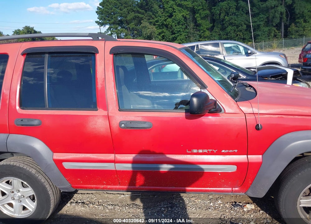 2002 JEEP LIBERTY SPORT VIN: 1J4GL48K72W272445