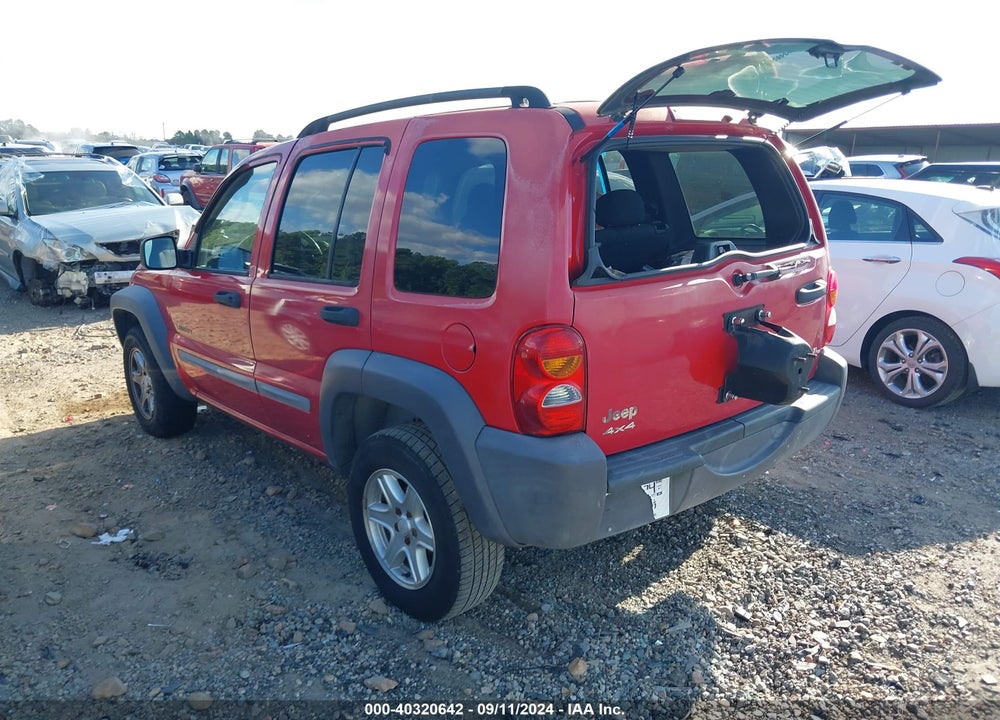 2002 JEEP LIBERTY SPORT VIN: 1J4GL48K72W272445