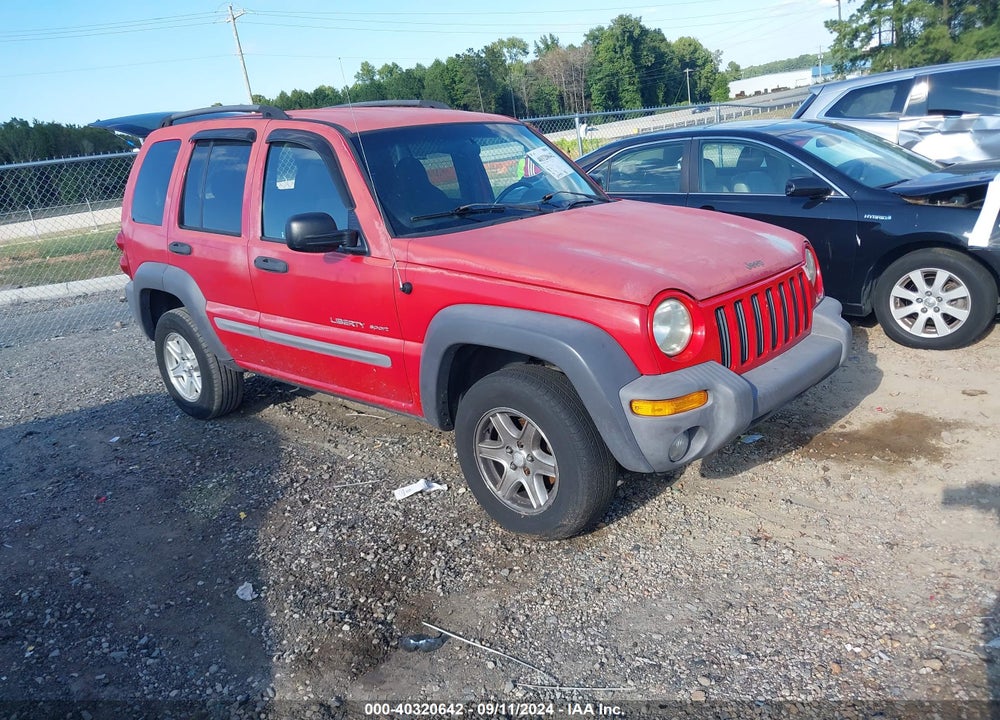 2002 JEEP LIBERTY SPORT VIN: 1J4GL48K72W272445