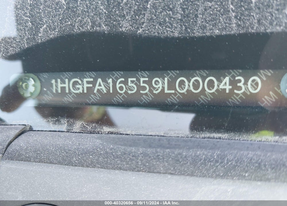 2009 HONDA CIVIC LX VIN: 1HGFA16559L000430
