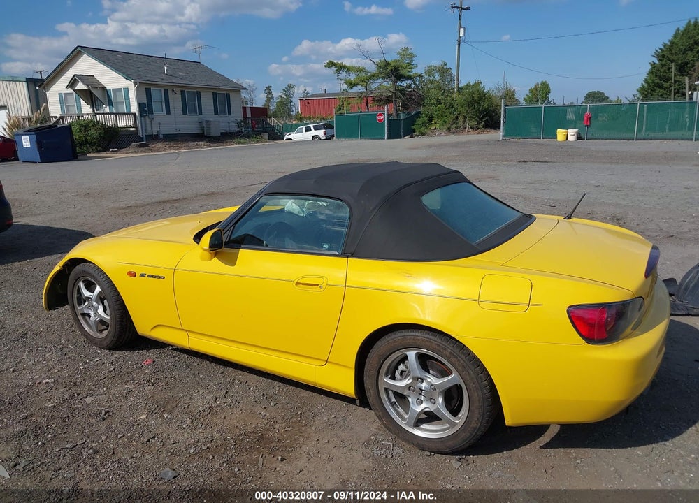 2001 HONDA S2000 VIN: JHMAP11481T009549