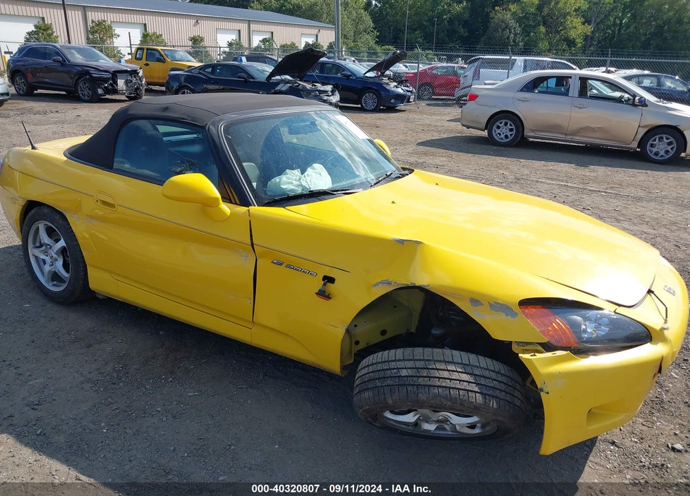 2001 HONDA S2000 VIN: JHMAP11481T009549