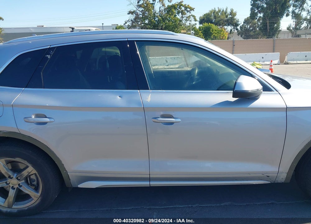 2022 AUDI Q5 PREMIUM 40 TFSI QUATTRO S TRONIC VIN: WA1ABAFY4N2075937