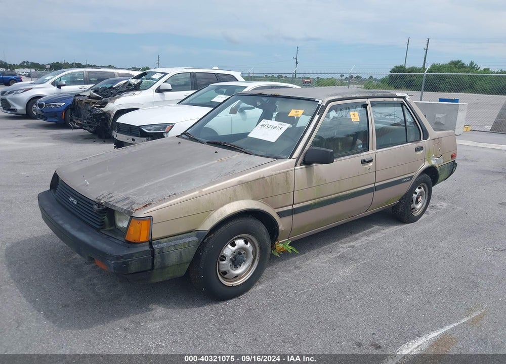 1984 TOYOTA COROLLA DLX VIN: JT2AE82E9E3058958