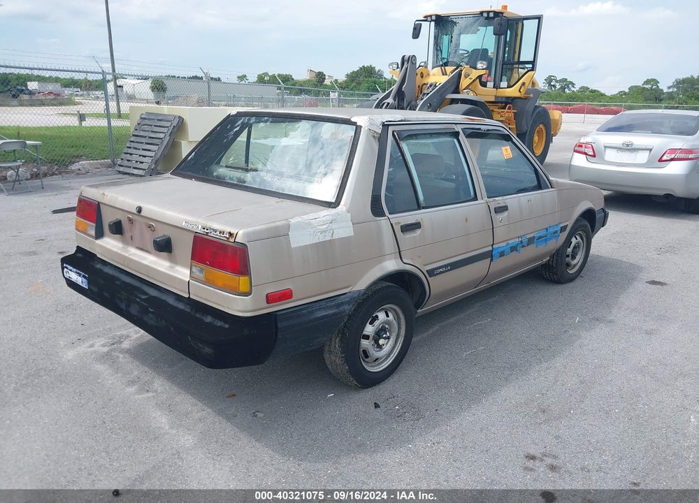 1984 TOYOTA COROLLA DLX VIN: JT2AE82E9E3058958
