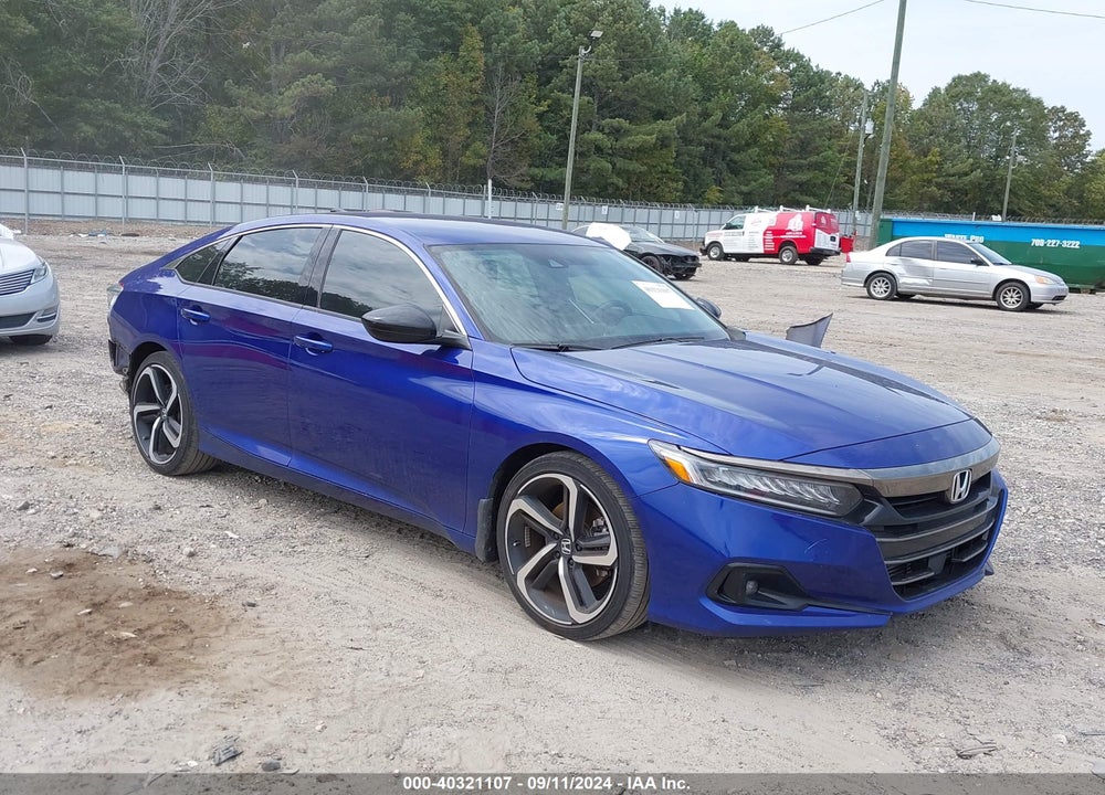 2022 HONDA ACCORD SPORT VIN: 1HGCV1F36NA076511