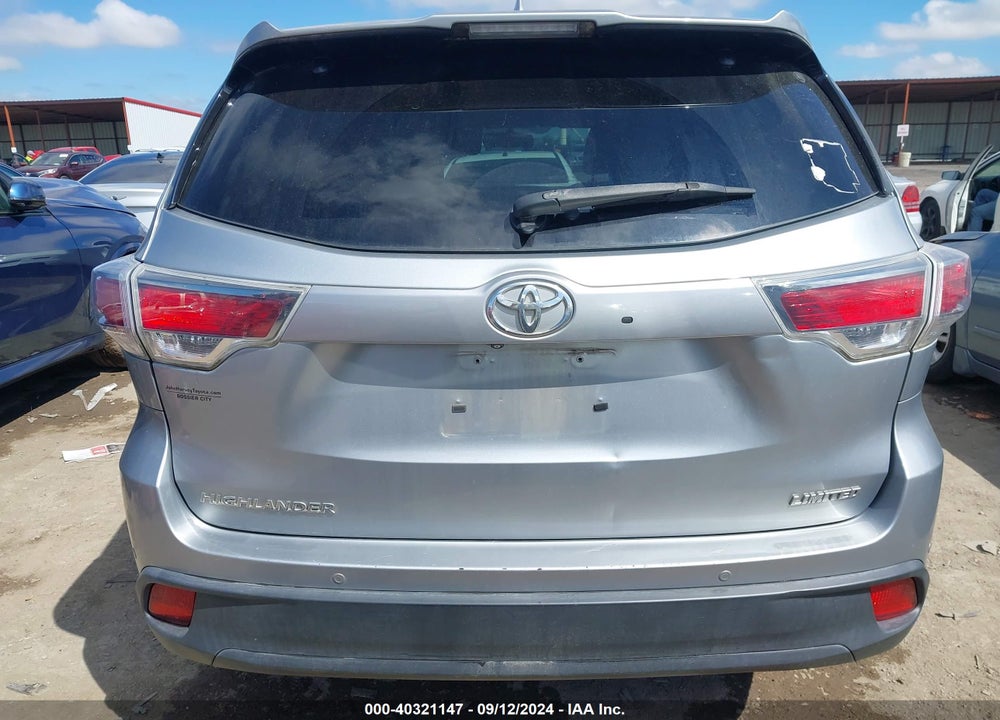 2015 TOYOTA HIGHLANDER LIMITED V6 VIN: 5TDYKRFH0FS088701