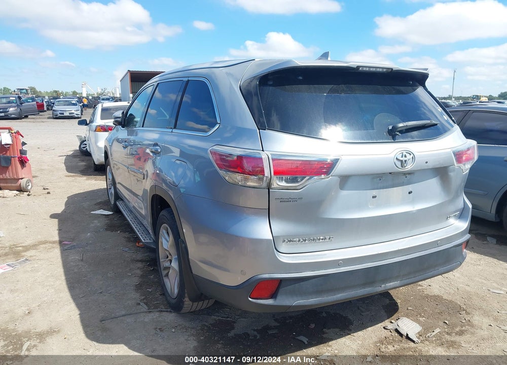 2015 TOYOTA HIGHLANDER LIMITED V6 VIN: 5TDYKRFH0FS088701