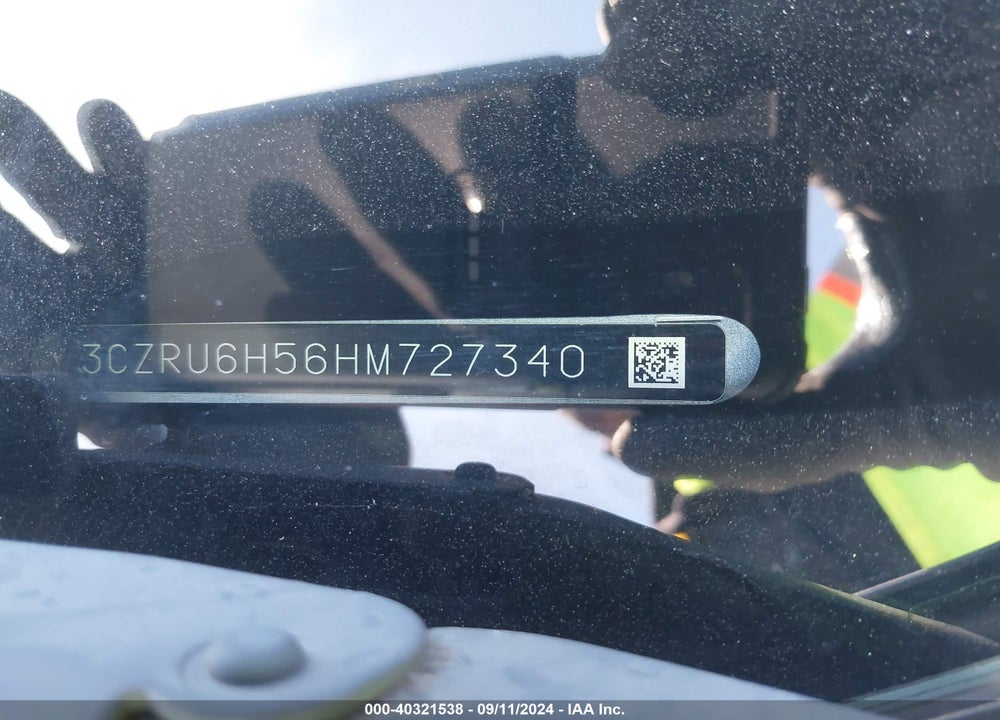 2017 HONDA HR-V EX VIN: 3CZRU6H56HM727340