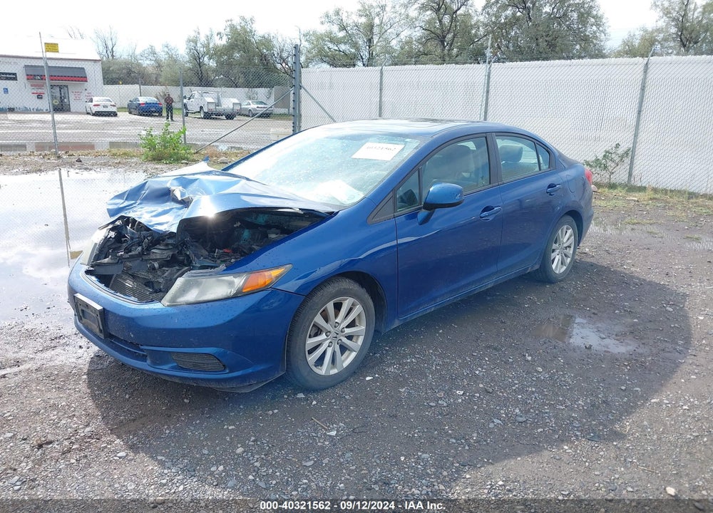 2012 HONDA CIVIC EX VIN: 19XFB2F89CE055748