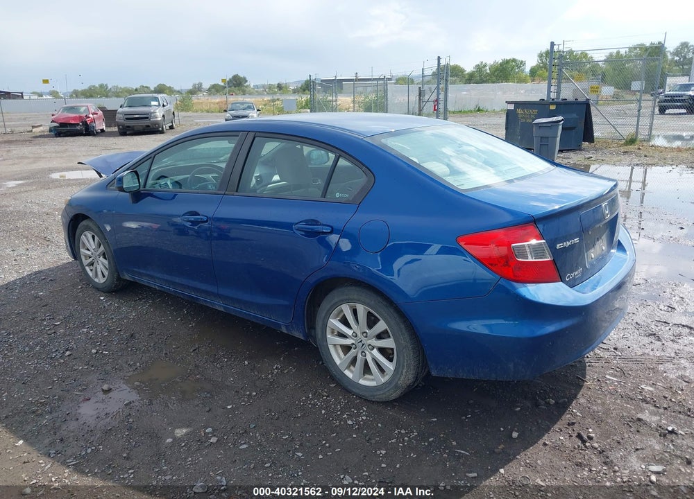 2012 HONDA CIVIC EX VIN: 19XFB2F89CE055748