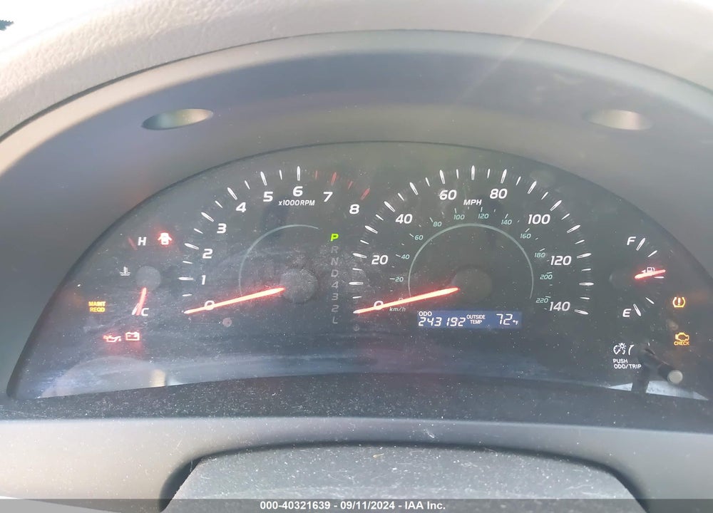 2009 TOYOTA CAMRY LE VIN: 4T4BE46K49R099732