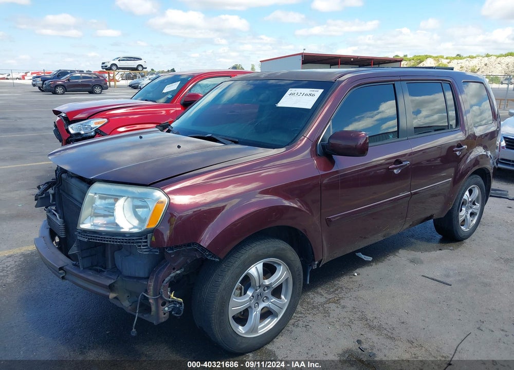 2012 HONDA PILOT EX-L VIN: 5FNYF4H55CB016581