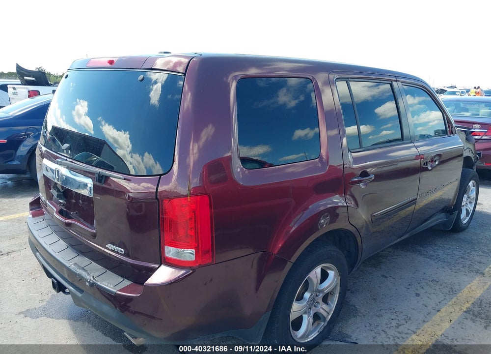 2012 HONDA PILOT EX-L VIN: 5FNYF4H55CB016581