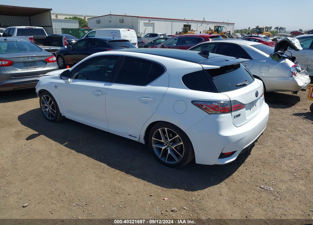 2015 LEXUS CT 200H VIN: JTHKD5BHXF2220934