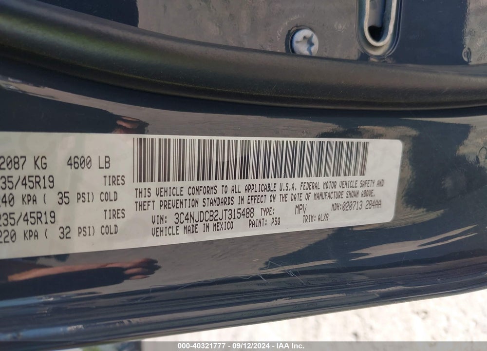 2018 JEEP COMPASS LIMITED 4X4 VIN: 3C4NJDCB2JT315488