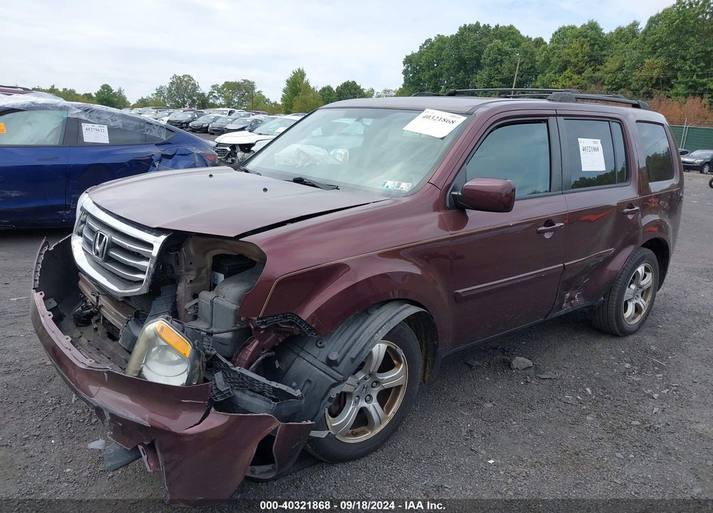 2013 HONDA PILOT EX VIN: 5FNYF4H45DB003791