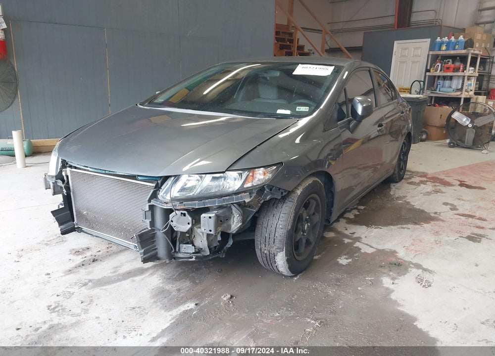 2013 HONDA CIVIC LX VIN: 19XFB2E50DE048602